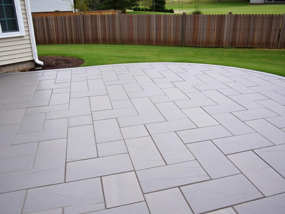 Stamped concrete patio in Augusta GA