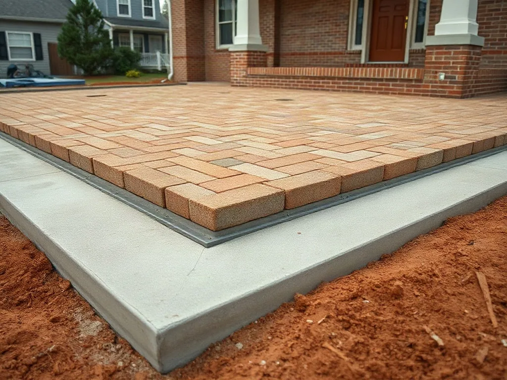 Herringbone Brick Stamped Concrete in Augusta, GA